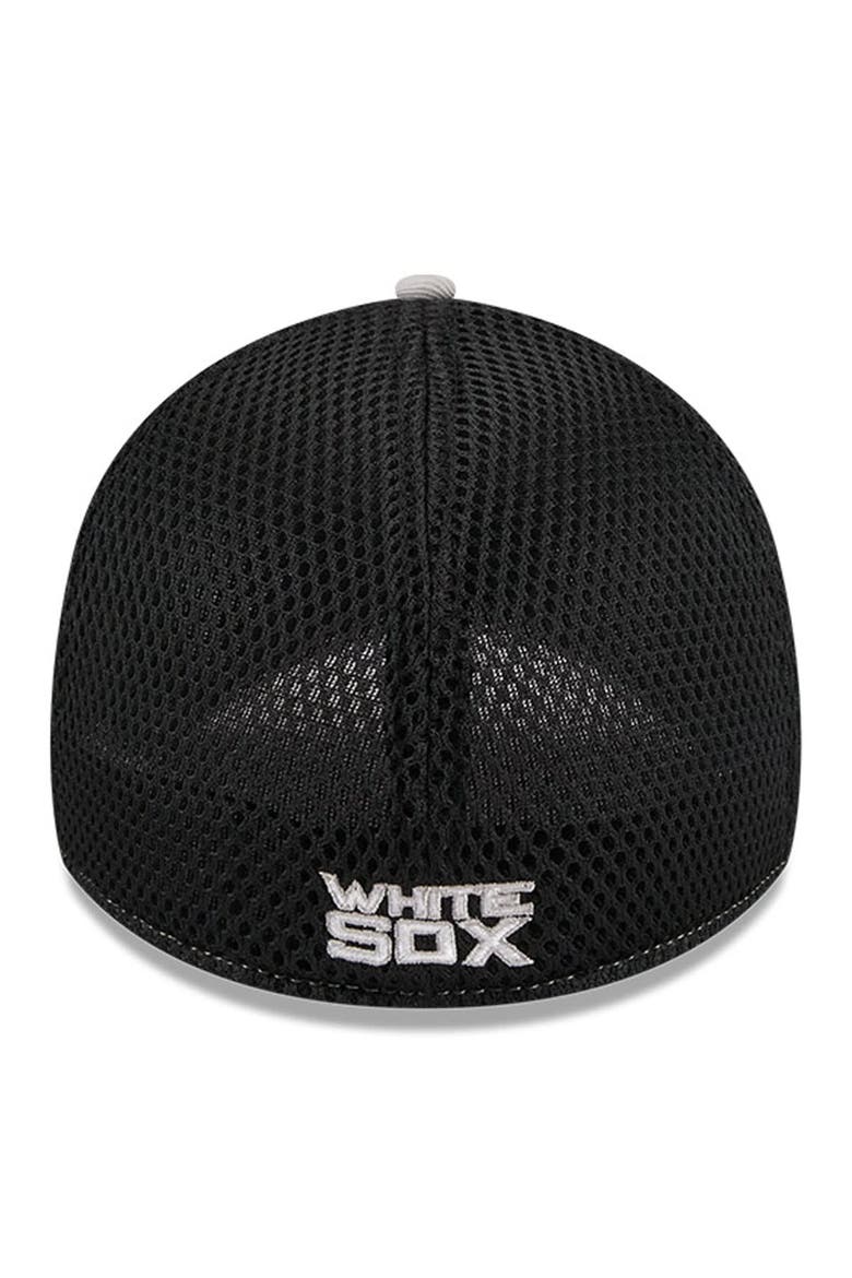Men's New Era Gray Chicago White Sox Pipe 39THIRTY Flex Hat, Alternate, color, Gray