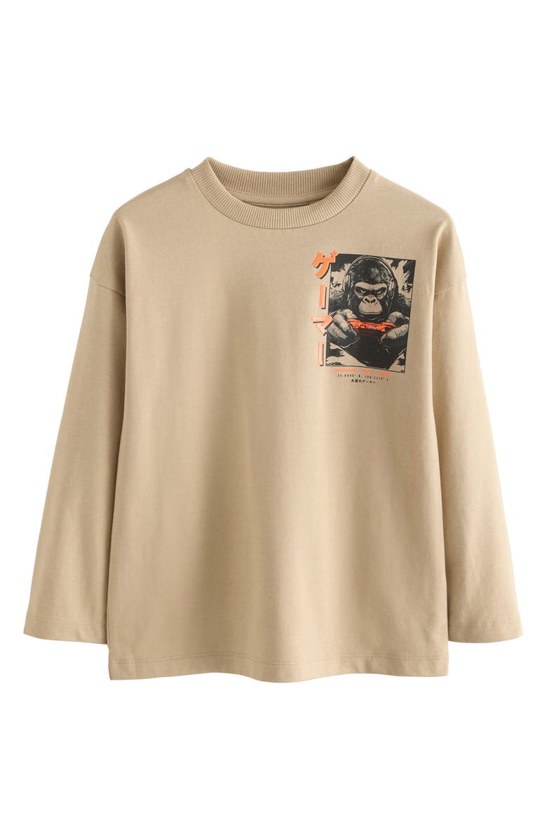 NEXT Kids' Gorilla Graphic T-Shirt, Main, color, Neutral