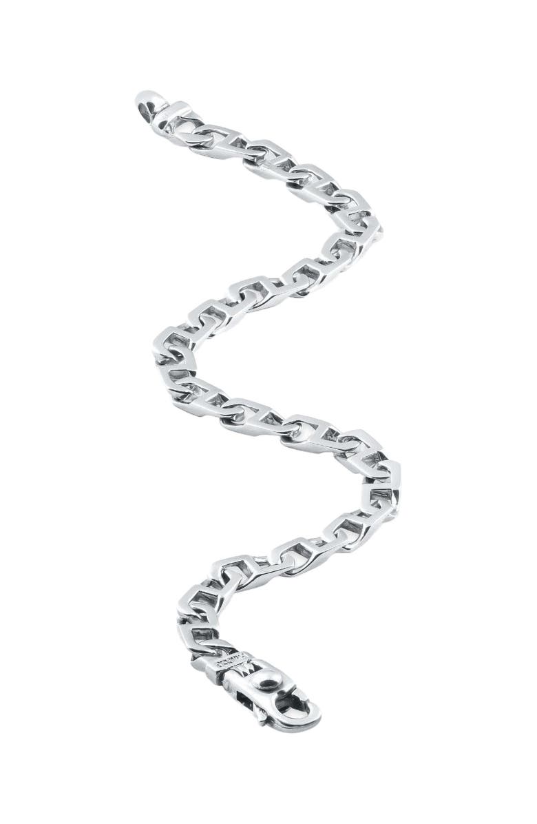 Bliss Diamond Men's Marine Link 14k Gold (16gram) or Platinum (26gram) 6mm Bracelet 8.5", Alternate, color, 