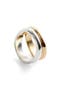 Two-Tone Double-Band Ring