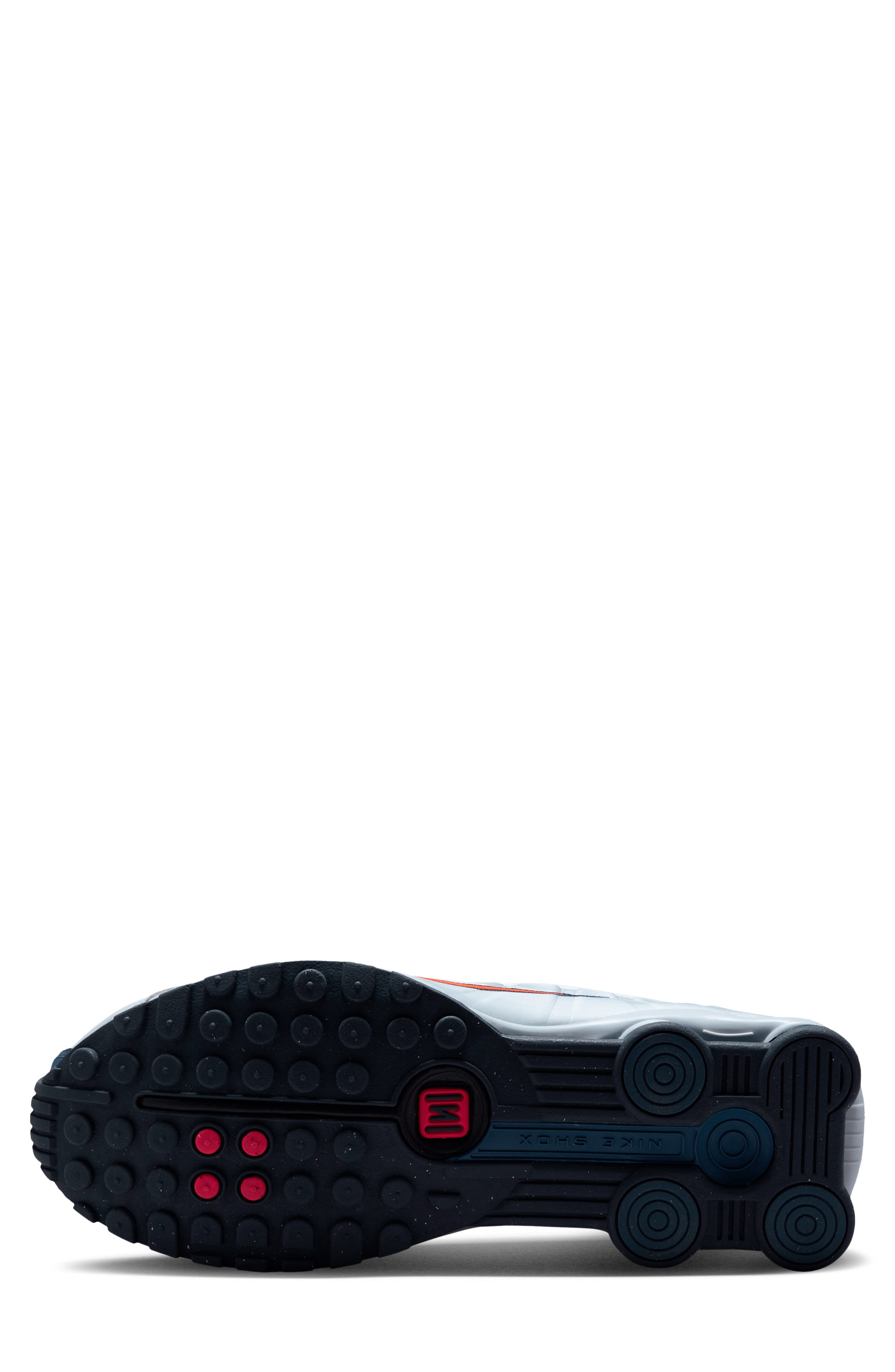 Shox R4 Sneaker, Alternate, color, FOOTBALL GREY/ SLATE/ BLUE