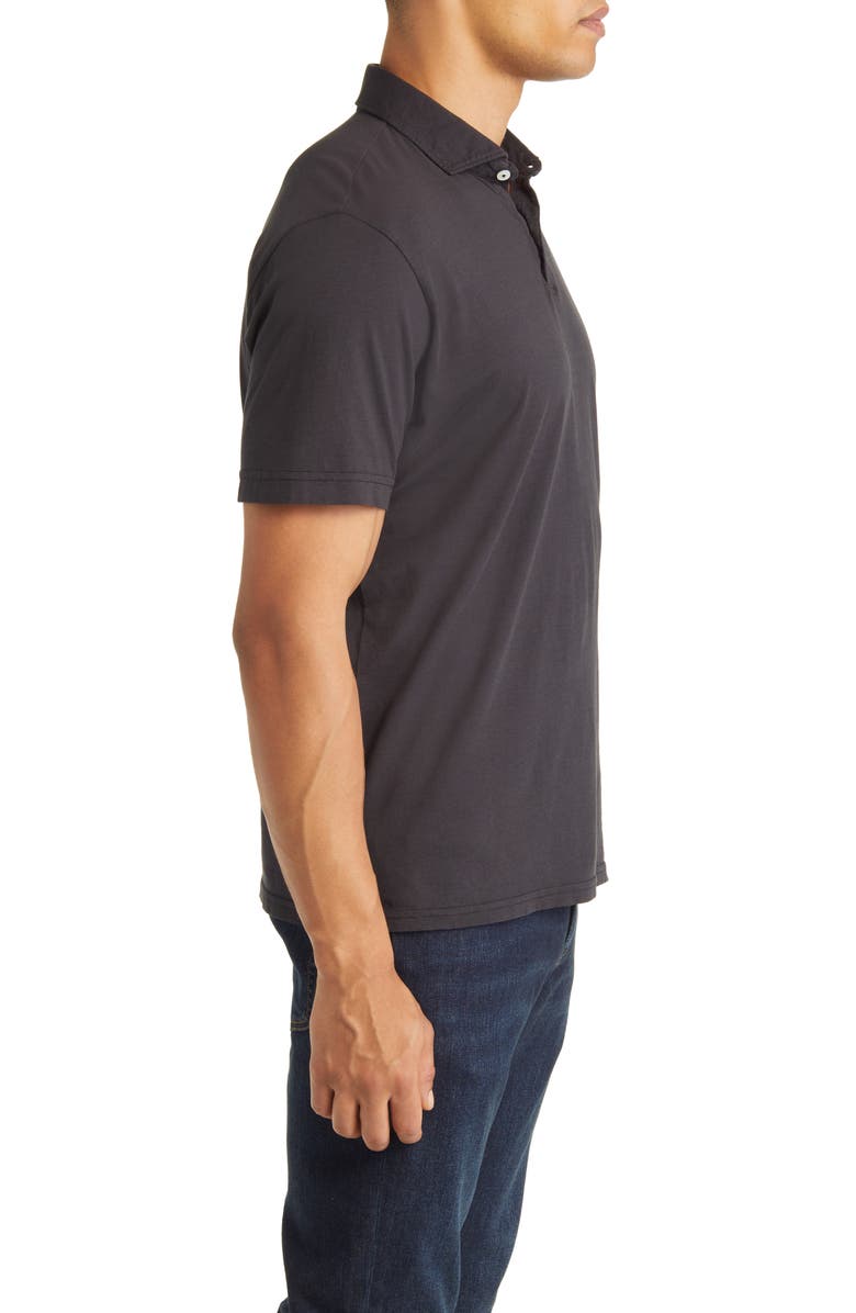 Peter Millar Crown Crafted Journeyman Pima Cotton Polo, Alternate, color, Washed Black