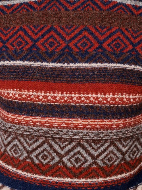 Aubin Fair Isle Crew Neck Wool Sweater