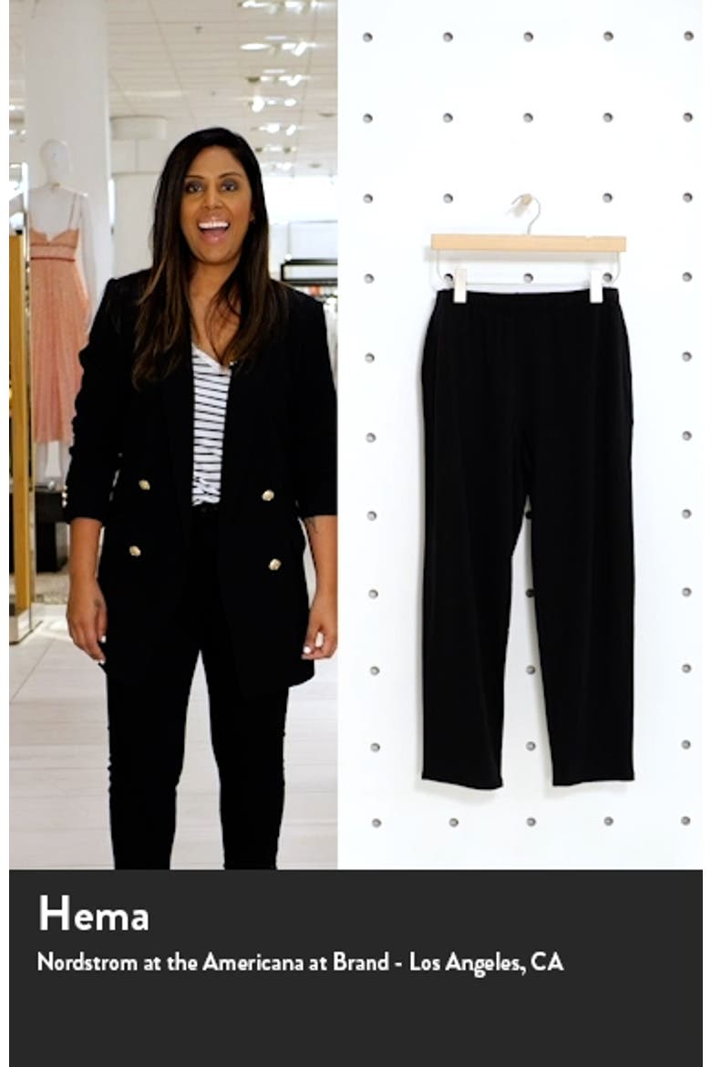 Cozy Brushed Terry Tapered Ankle Pants video