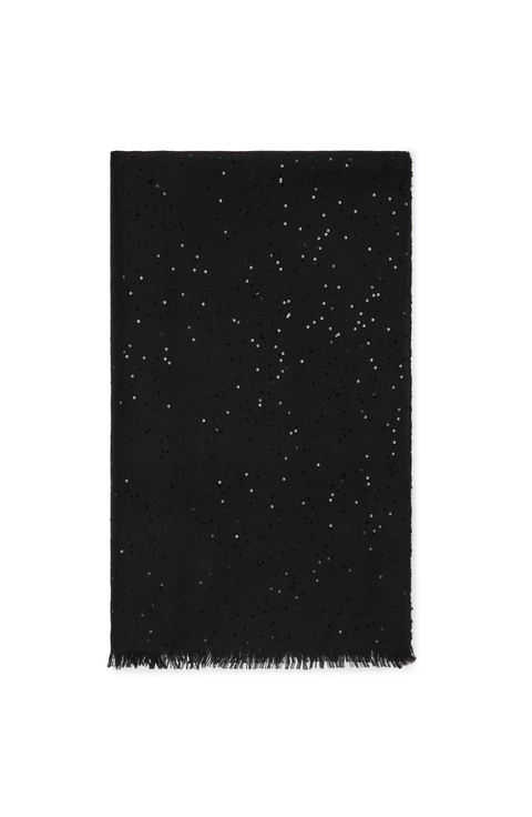 Cashmere and silk Diamond yarn scarf