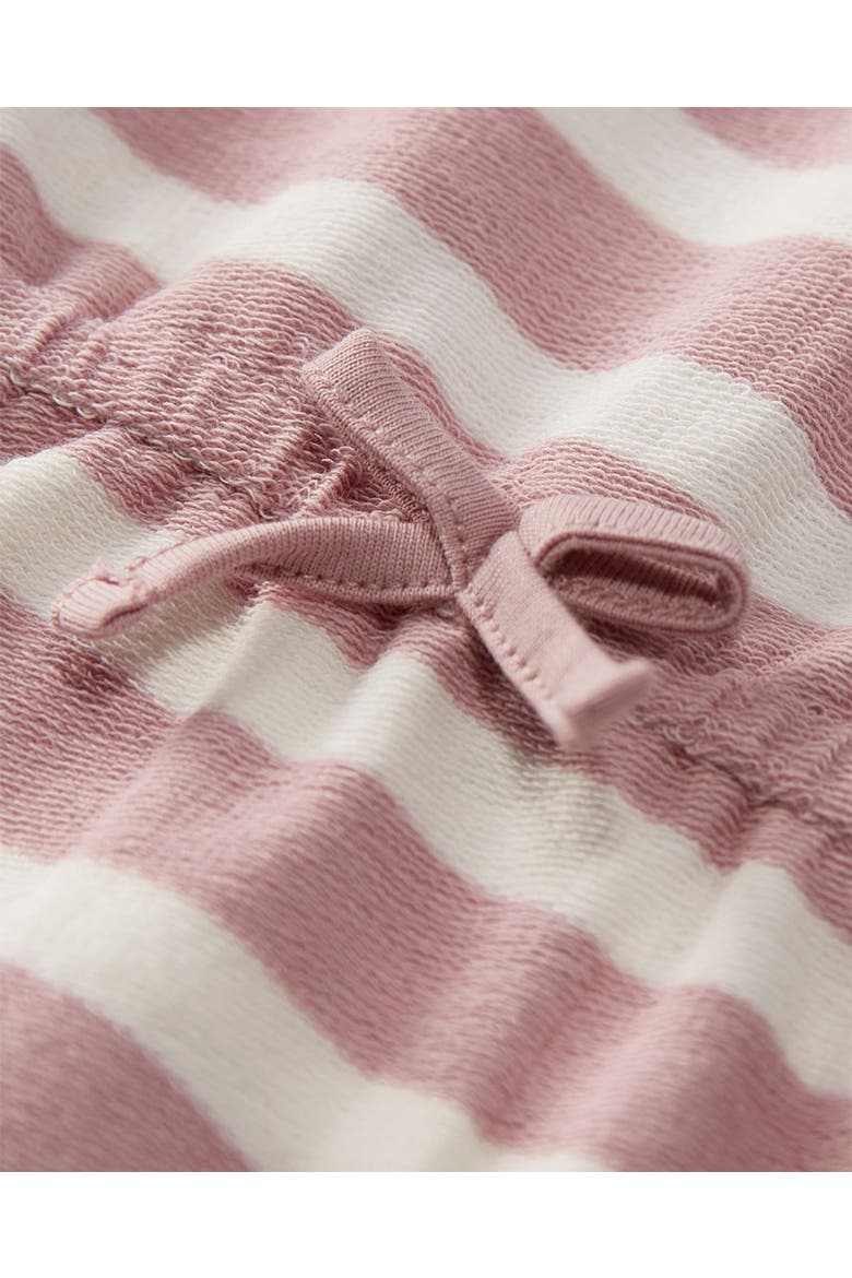 Baby and Toddler Girls Striped Stretch-Cotton Terry Sleeveless Romper, Alternate, color, Pink