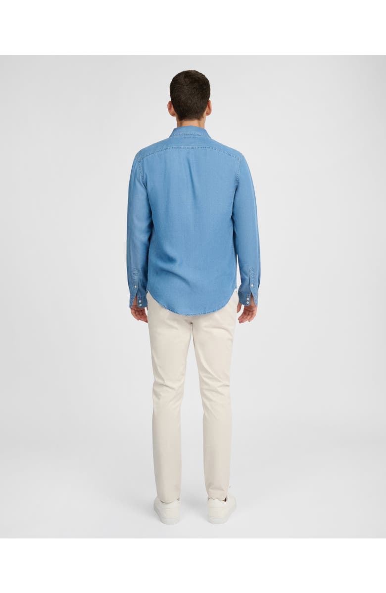 Onia Denim Chambray Long Sleeve Shirt, Alternate, color, Medium Chambray