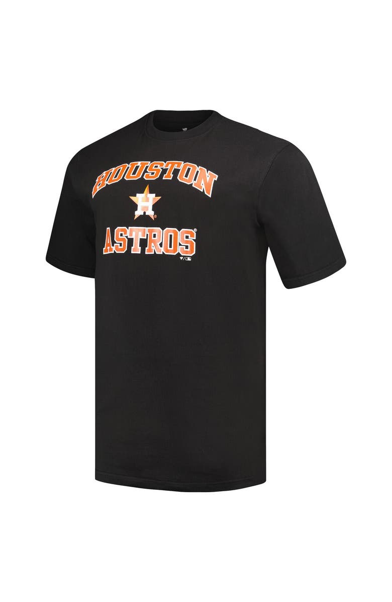 PROFILE Men's Profile Black/Heather Gray Houston Astros Big & Tall T-Shirt Combo Pack, Alternate, color, 