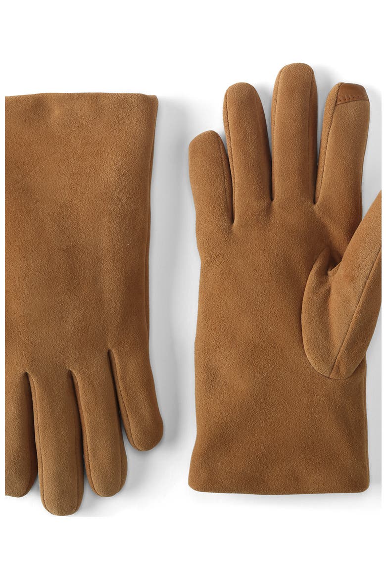 Suede Tech Gloves, Main, color, Canyon Camel