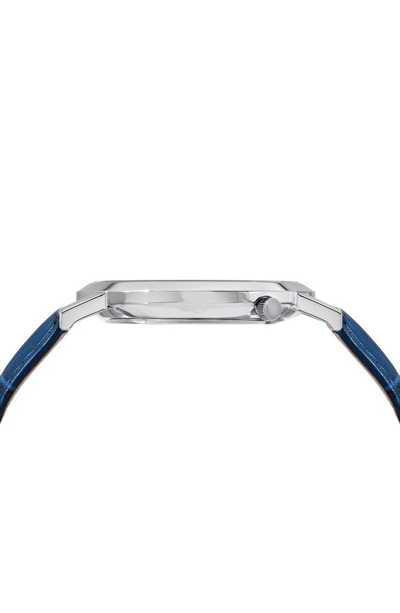 PORSAMO BLEU Men's Parker Leather Strap Watch, 42mm, Alternate, color, 