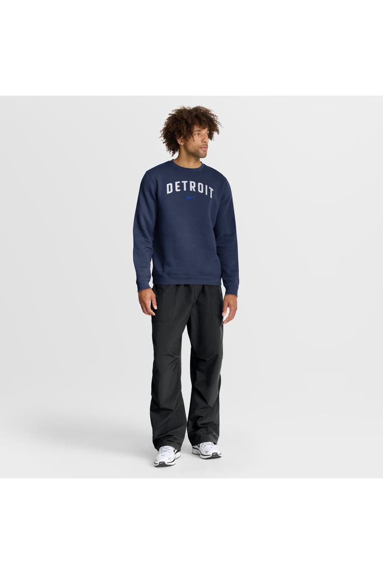 Men's Nike Navy Detroit Tigers City Connect Club Sweatshirt, Alternate, color, Navy