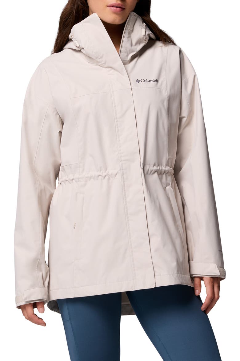 Hikebound II Long Waterproof Jacket, Main, color, DARK STONE