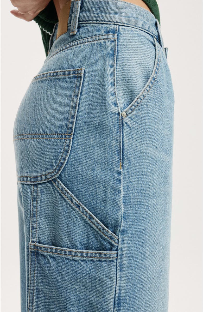 Cotton On Women's Loose Straight Jean, Alternate, color, Bells Blue Carpenter