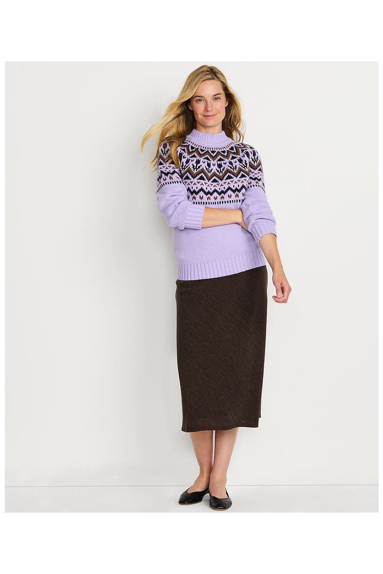 Crinkle Midi Skirt, Alternate, color, Rich Coffee