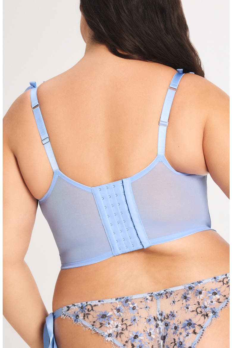 Daisy Darling Underwire Bustier, Alternate, color, KIKI BLUE