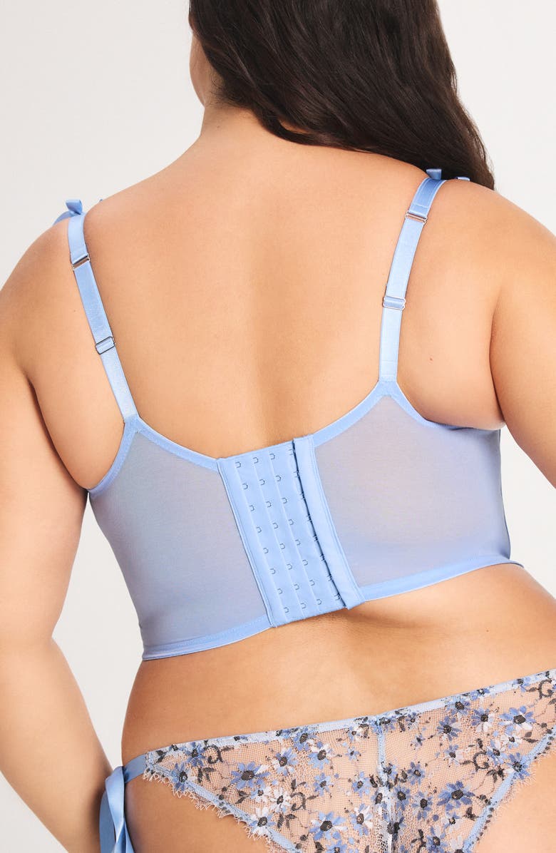 SAVAGE X FENTY Daisy Darling Underwire Bustier, Alternate, color, Kiki Blue