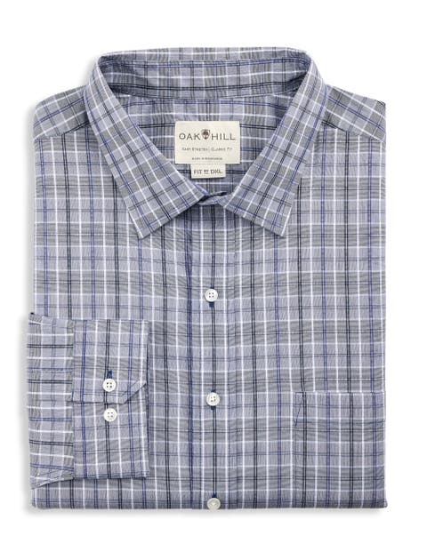 Big & Tall Medium Plaid Performance Dress Shirt