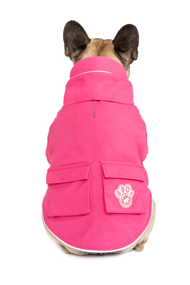 Torrential Tracker Water Resistant Dog Coat, Alternate, color, PINK
