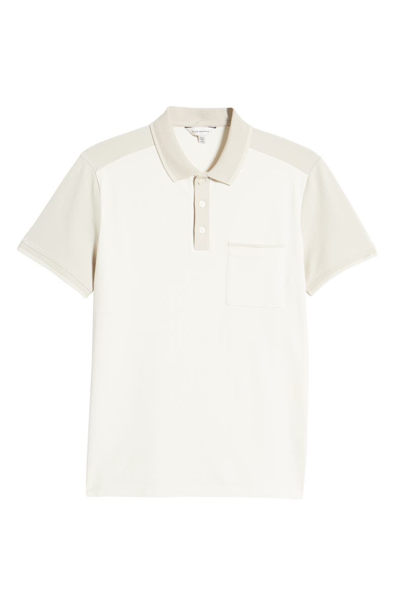 Club Monaco Colorblock Stretch Cotton Polo Shirt, Alternate, color, 