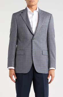 Peter Millar Flynn Classic Fit Check Wool Blend Sport Coat