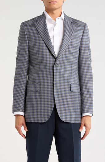 Peter Millar Flynn Classic Fit Check Wool Blend Sport Coat