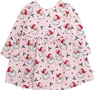 RuffleButts Toddler Girls Knit Long Sleeve Twirl Dress