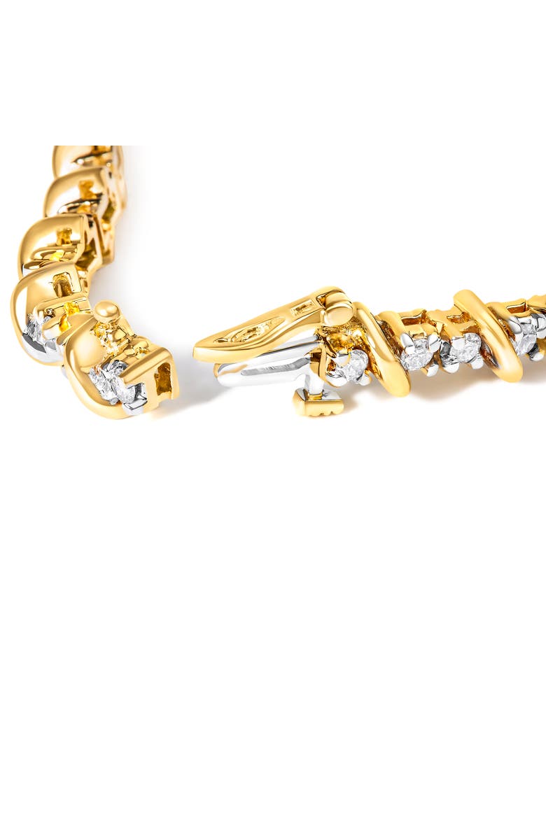 Haus of Brilliance 14K Yellow Gold 3.0 Cttw Diamond S Link Bracelet, Alternate, color, Yellow