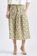Derek Lam 10 Crosby Beau Floral Midi Skirt