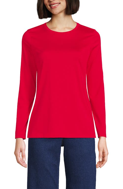 Lands' End Relaxed Supima Cotton T-shirt In Red