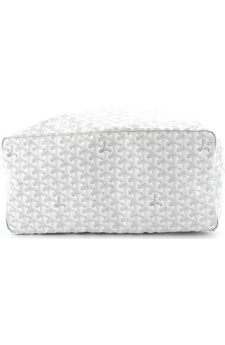 Pre-Owned Goyard Saint Louis Tote Coated Canvas GM, Alternate, color, White