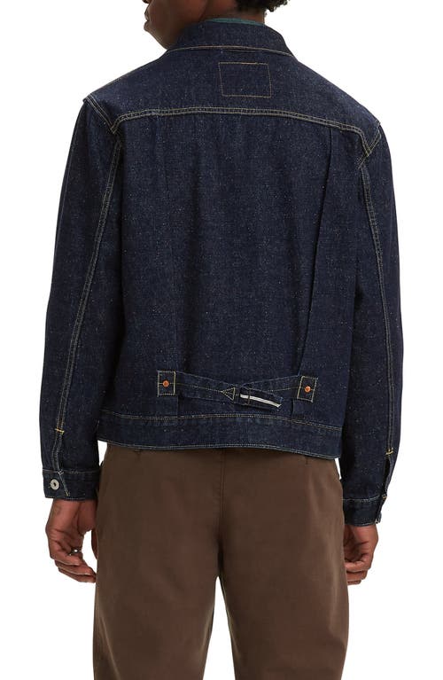 Levi's Type 1 Denim Trucker Jacket In Roll Up Selvedge Trucker