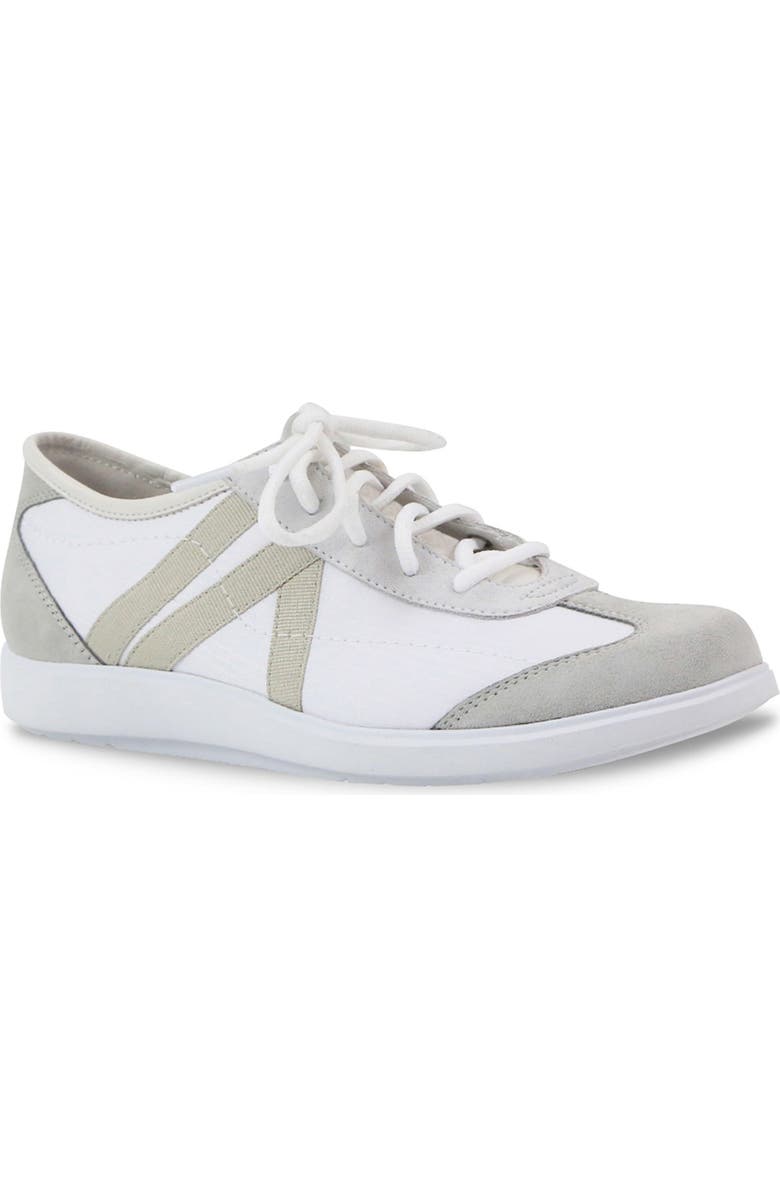 Munro Clemens Sneaker, Main, color, White Leather Combo