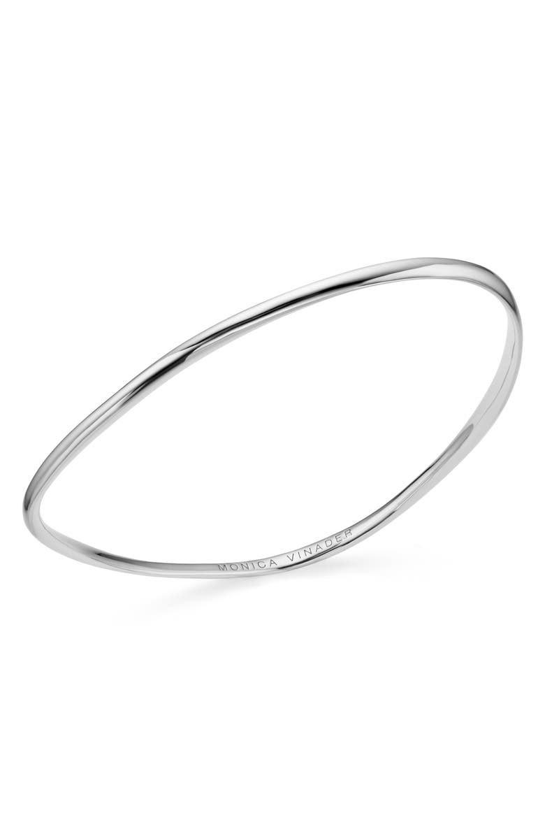 Monica Vinader Nura Reef Bangle, Alternate, color, Silver