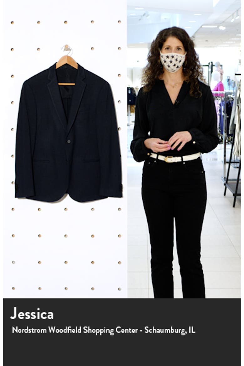 Norwin Slim Fit Solid Stretch Sport Coat video