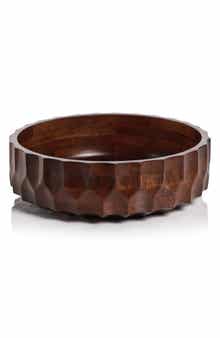 Carved Mango Wood Bowl