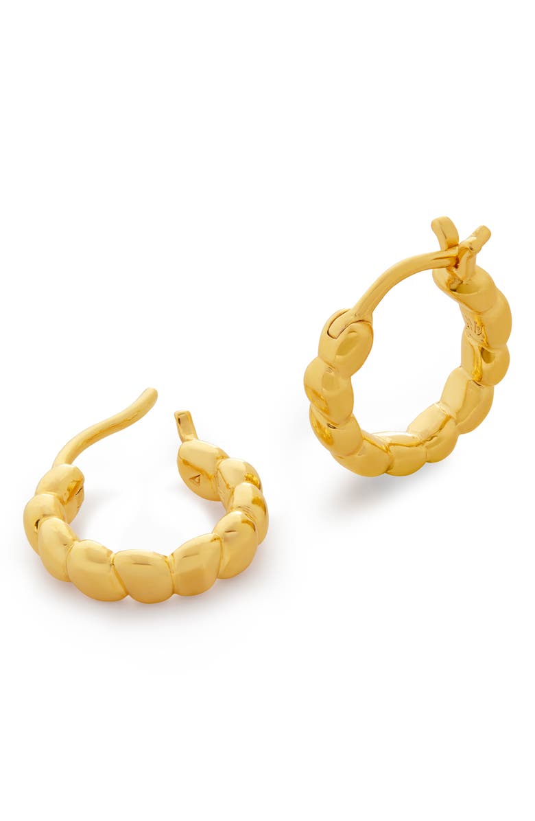 Monica Vinader Nura Teardrop Huggie Hoop Earrings, Main, color, 