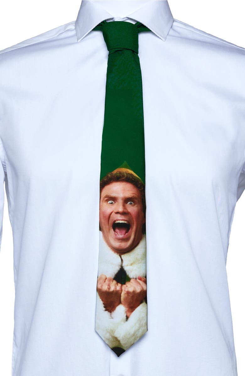 OppoSuits 'Elf' Christmas Tie, Alternate, color, Green Multi