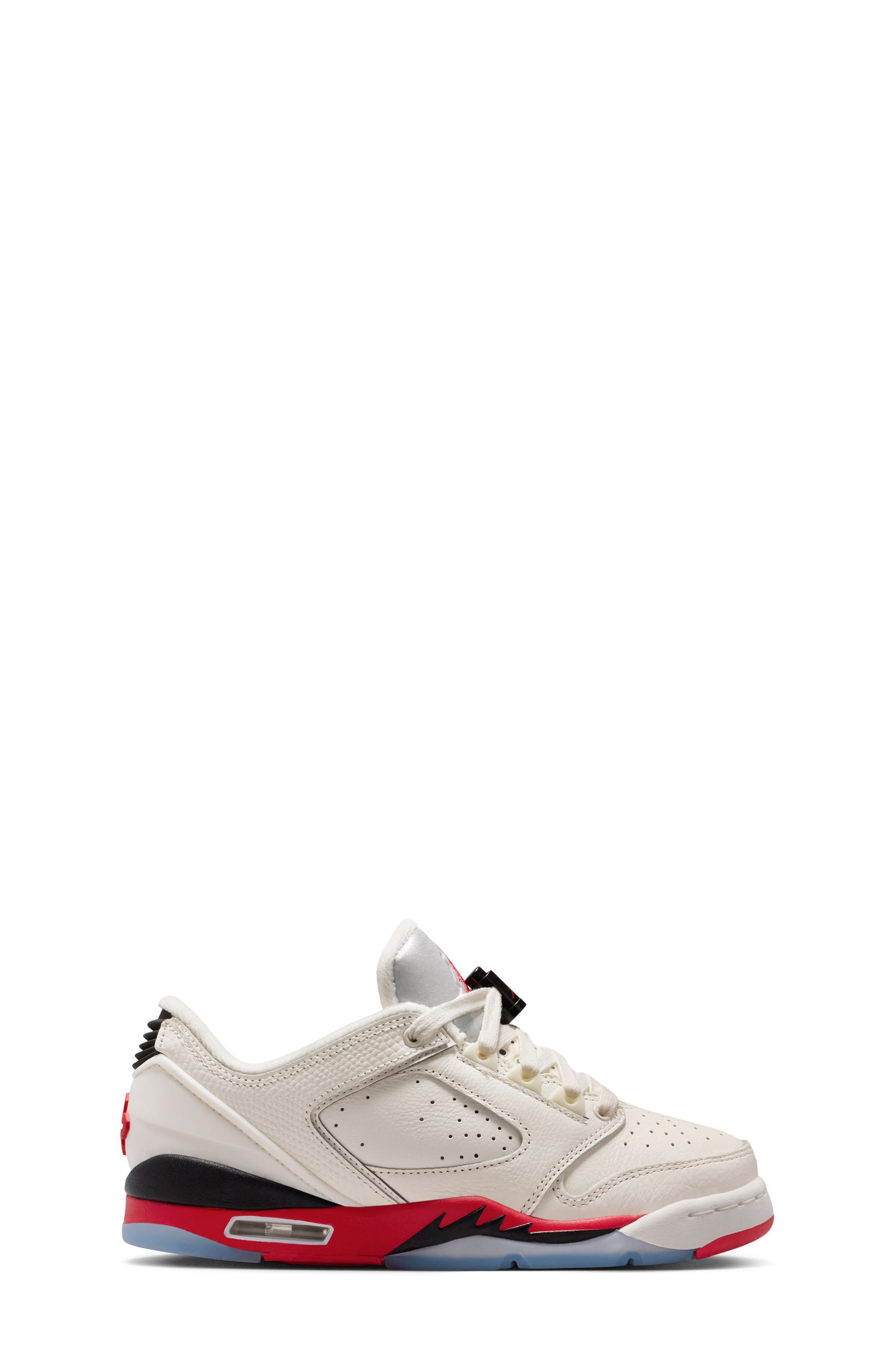 Jordan Kids' Sixty Plus Low Basketball Sneaker, Alternate, color, Sail/ Fire Red/ Black/ Silver