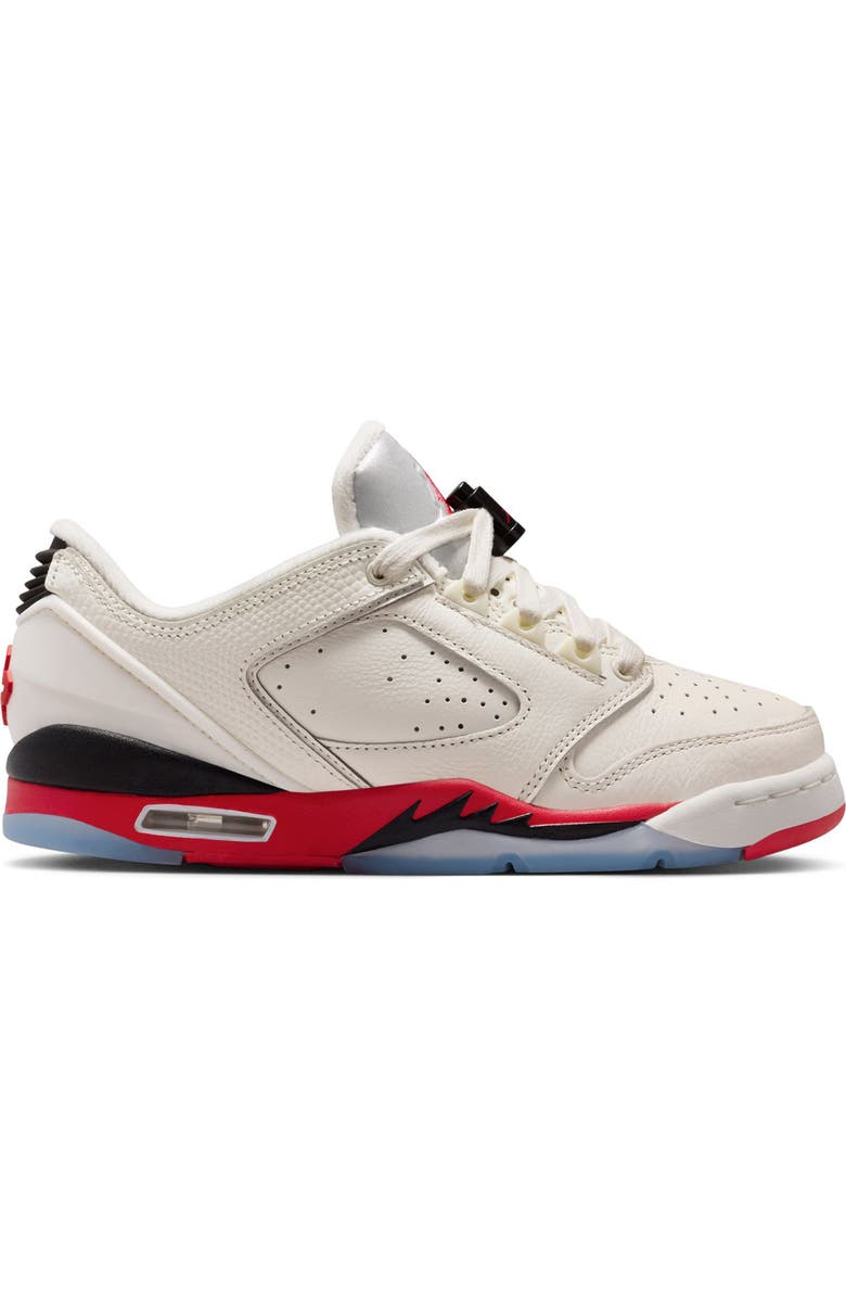 Jordan Kids' Sixty Plus Low Basketball Sneaker, Alternate, color, Sail/ Fire Red/ Black/ Silver