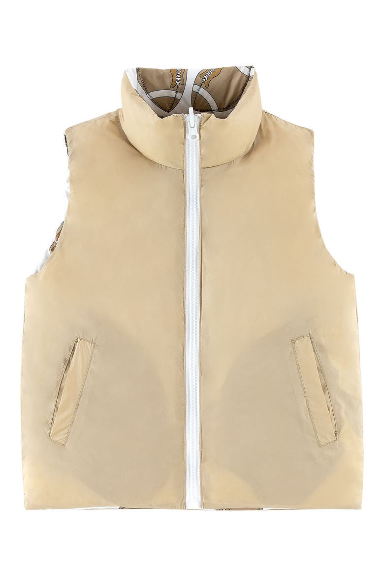 Kids' Casey Reversible Down Puffer Vest, Alternate, color, TAN