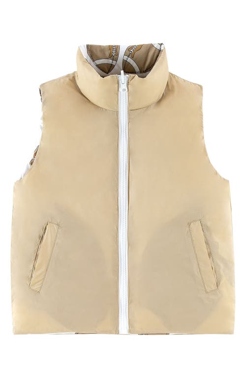 Calonie Kids' Casey Reversible Down Puffer Vest In Multi