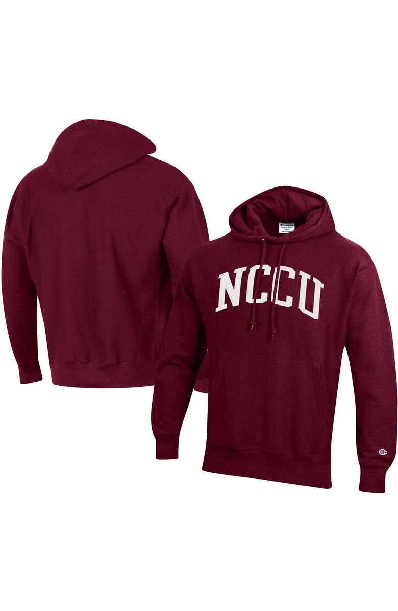 Champion Men's Champion Maroon North Carolina Central Eagles Tall Arch Pullover Hoodie, Main, color, 