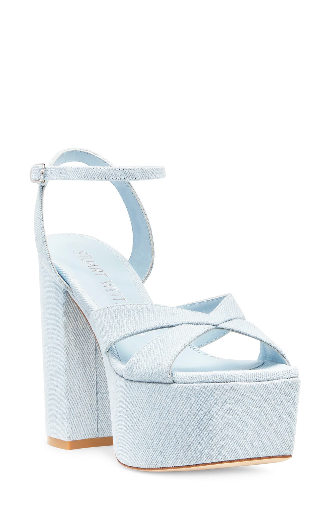Stuart Weitzman Miami Square High 140 Platform Sandal, Main, color, 