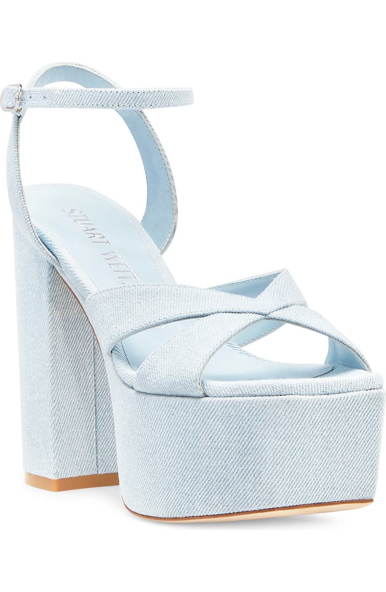 Stuart Weitzman Miami Square High 140 Platform Sandal, Main, color,