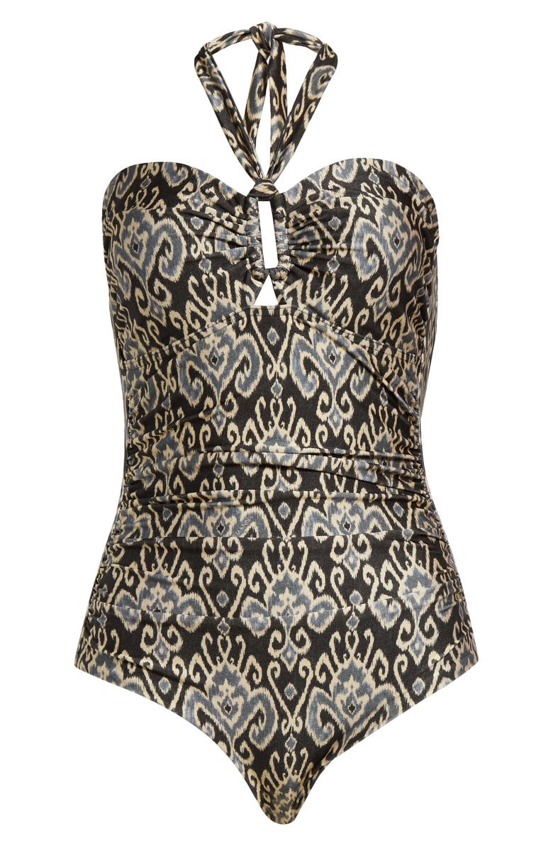 Zimmermann Wylie Wide Link Halter One-Piece Swimsuit, Alternate, color, 