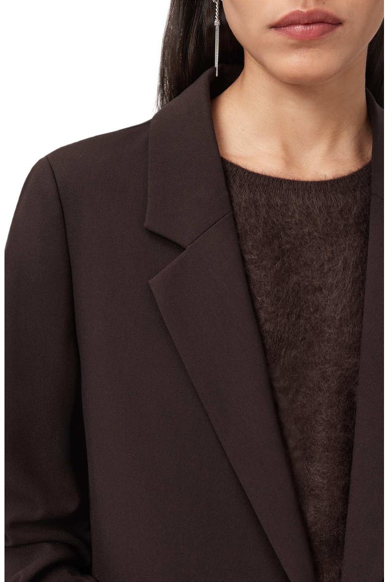 Aleida Long Blazer, Alternate, color, OXBLOOD RED