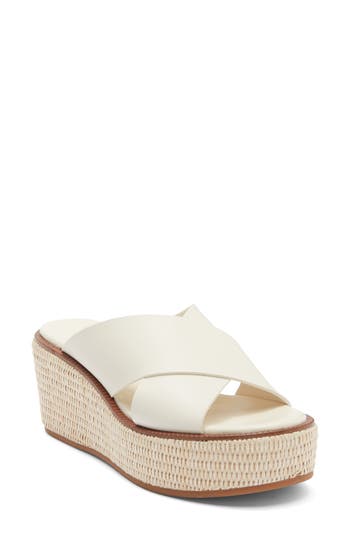 Nordstrom Rack Frankie Wedge Platform Sandal In White