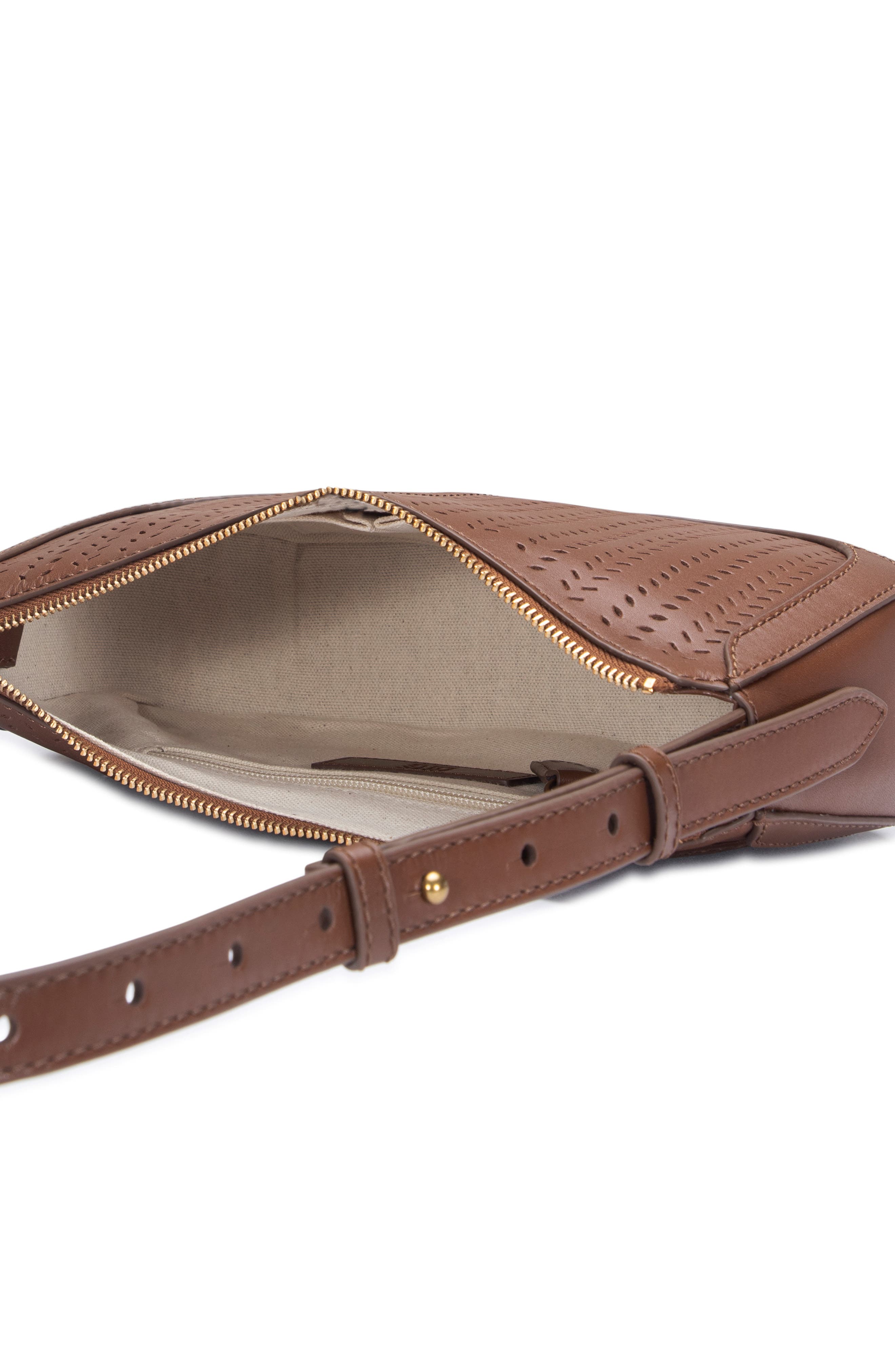 Frye Stella Baguette Shoulder Bag, Alternate, color, Cognac