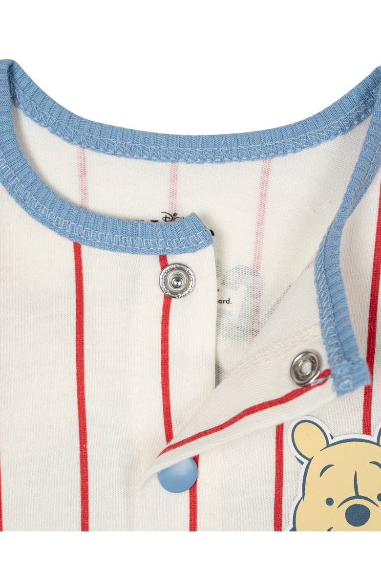 Winnie the Pooh Athletic One Piece Romper, Alternate, color, Light Blue Pooh