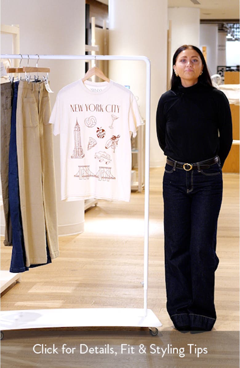 NYC Icon Cotton Graphic T-Shirt, sales video thumbnail